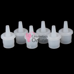 Set de 3 dopuri cu picurator pentru sticluta de adeziv de gene SZA003 Alb